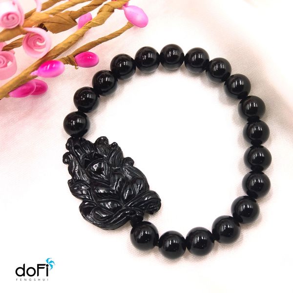  VÒNG HỒ LY TOURMALINE PHỐI ĐÁ ONYX ĐEN 