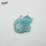  Hồ Ly Aquamarine Thân Thiện Ôm Hoa Hồng 