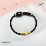  Vòng Tay Lu Thống Mắt Hổ Đen Phối Ngũ Điếu Onyx 