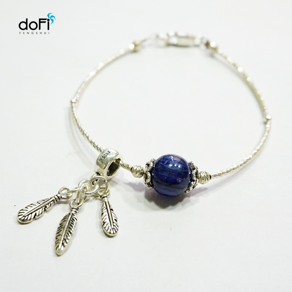 Hạt Ngọc Phương Đông Phối Đá Kyanite phối charm bạc 925