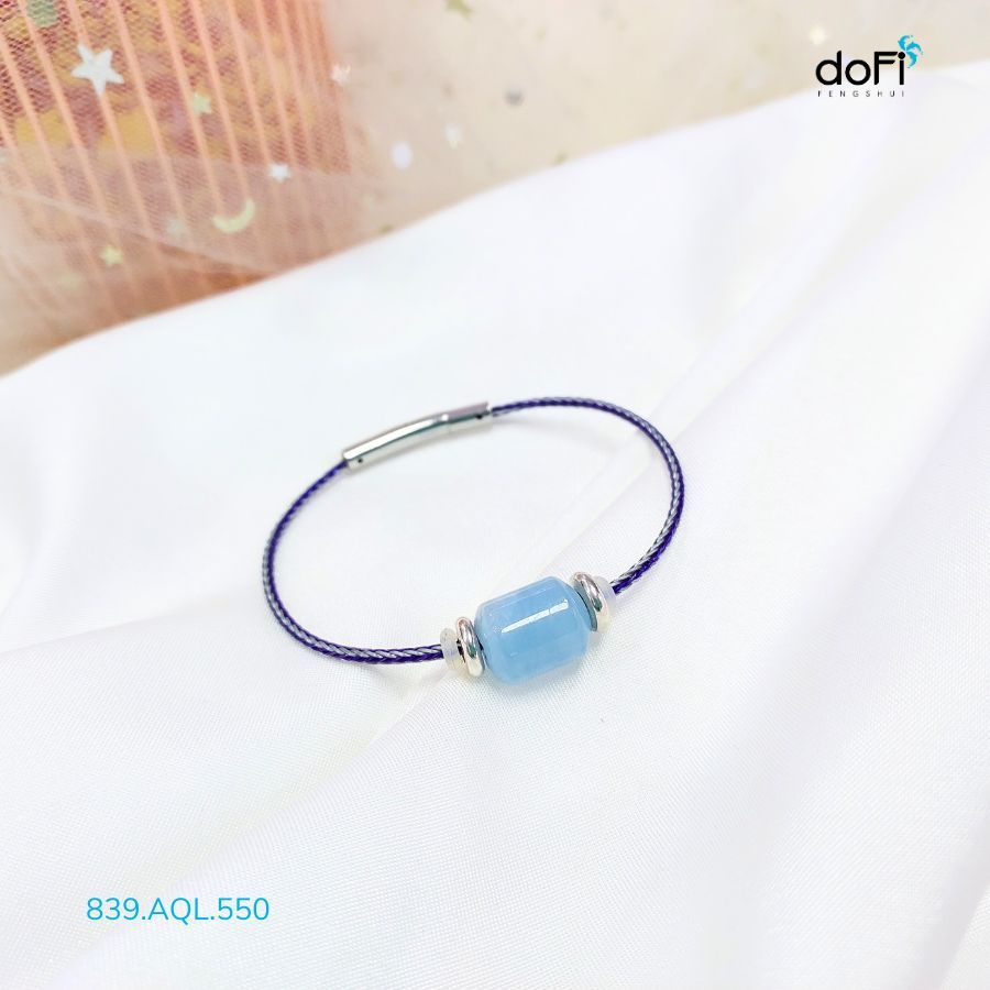  Vòng Lu Thống Hạt Nút Aquamarine 