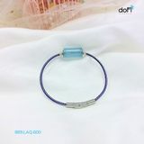  Vòng Lu Thống Aquamarine Dáng Vuông 