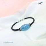  Vòng Lu Thống Hạt Gạo Aquamarine 