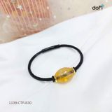  Vòng Lu Thống Hạt Gạo Đá Citrine (Thạch Anh Vàng) 