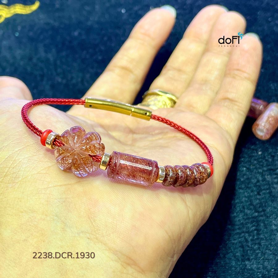 Bộ 3 Món Phối Trên Vòng: Cỏ 4 Lá, Lu Thống, Đồng Điếu Thạch Anh Tóc Đỏ