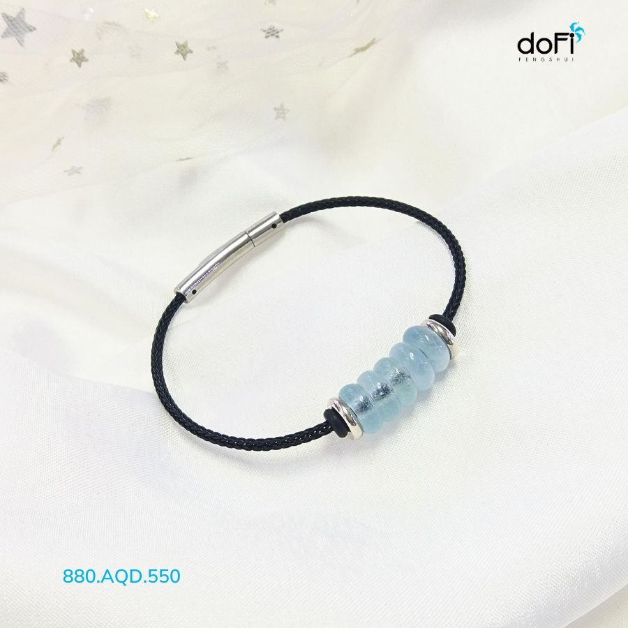  Vòng Tay Đồng Điếu Aquamarine 