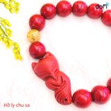  VÒNG SAN HÔ ĐỎ + VIÊN CHÂU VÀNG PHỐI HỒ LY 