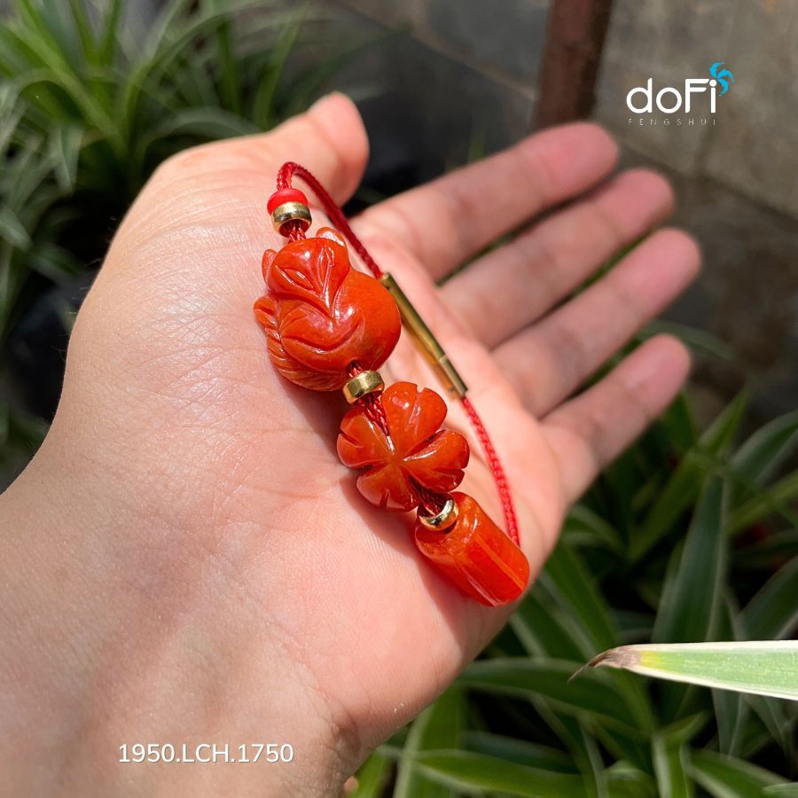 Bộ 3 Món Phối Trên Vòng: Cỏ 4 Lá, Hồ Ly, Lu Thống Cẩm Thạch Huyết