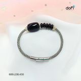  Vòng Tay Lu Thống Phối Ngũ Điếu Đá Đen Onyx 