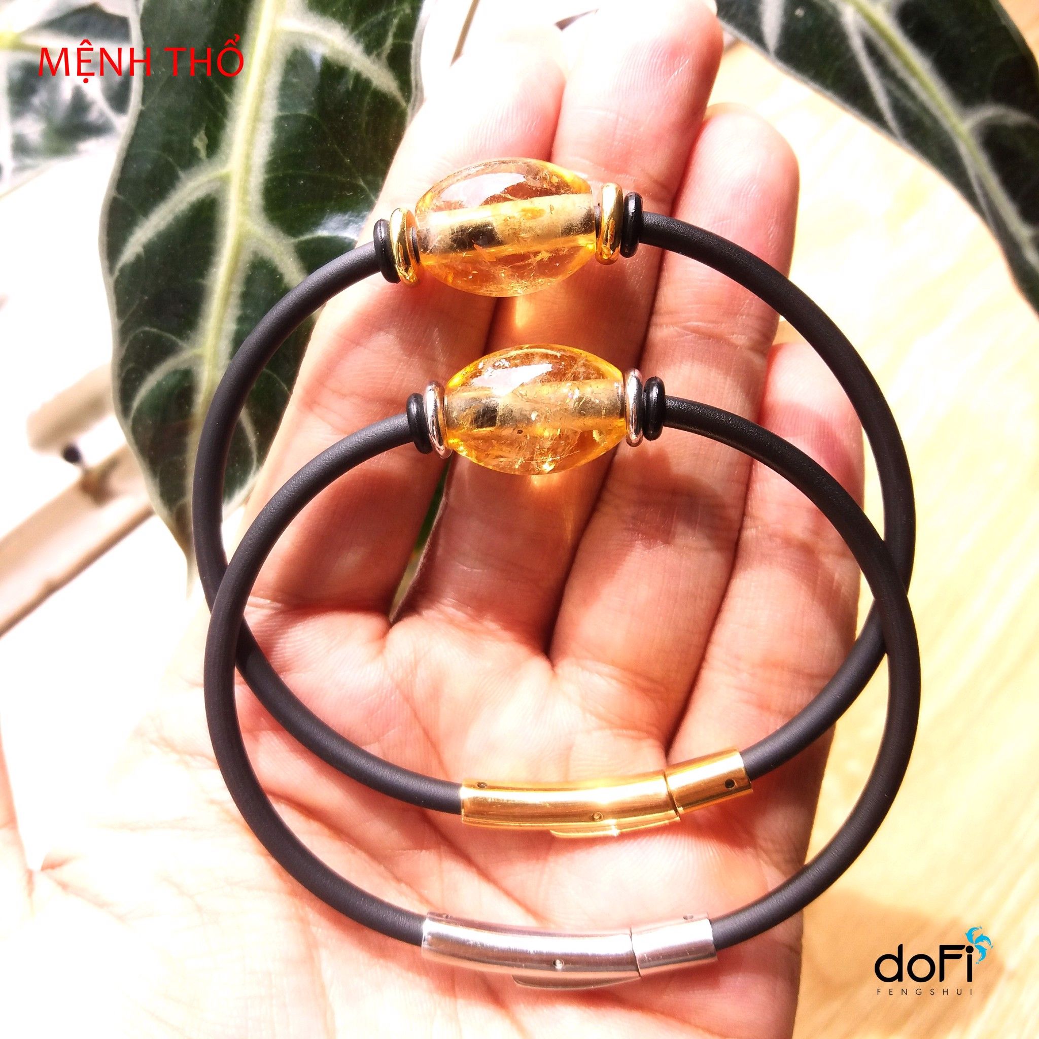  VÒNG LU THỐNG BẦU CÓ KHÓA - ĐÁ THẠCH ANH VÀNG (CITRINE) 