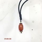  Lu Thống Đá Agate Đỏ - Dây Chuyền Vải 