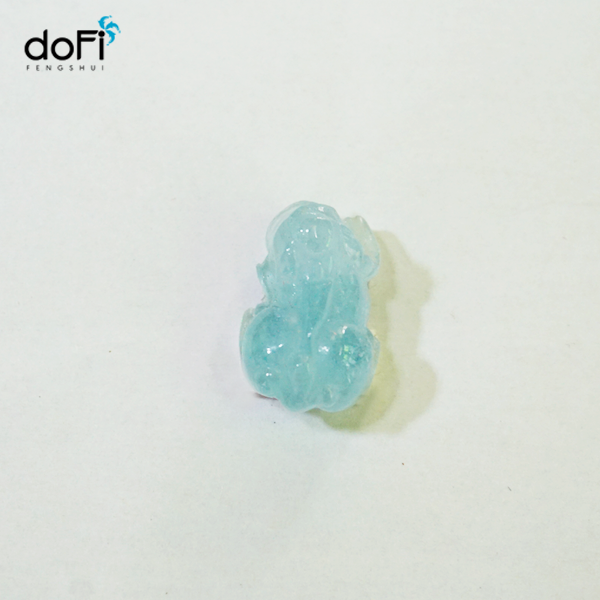  Mặt Dây Chuyền Tỳ Hưu Đá Aquamarine 