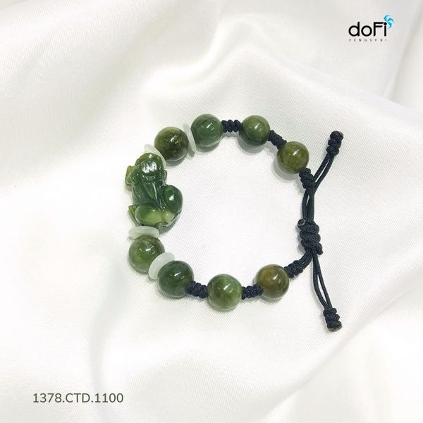  Vòng Tỳ Hưu Thắt Dây - Phật Ngọc (NEPHRITE) 