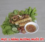  Gói nấu ngay -  Mực 1 nắng nướng muối ớt - 1kg (2 -3 con) 