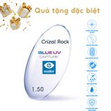  Tròng kính Essilor đơn tròng đánh 1.50 Chống ánh sáng xanh váng phủ Crizal Rock Lab nước ngoài 