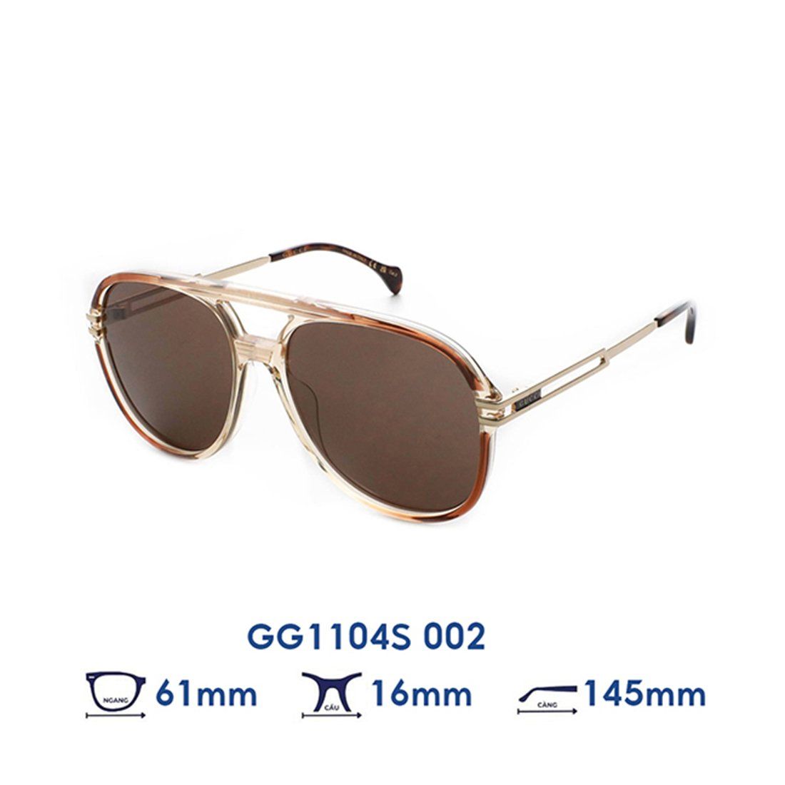  Kính mát GUCCI GG1104S 002 