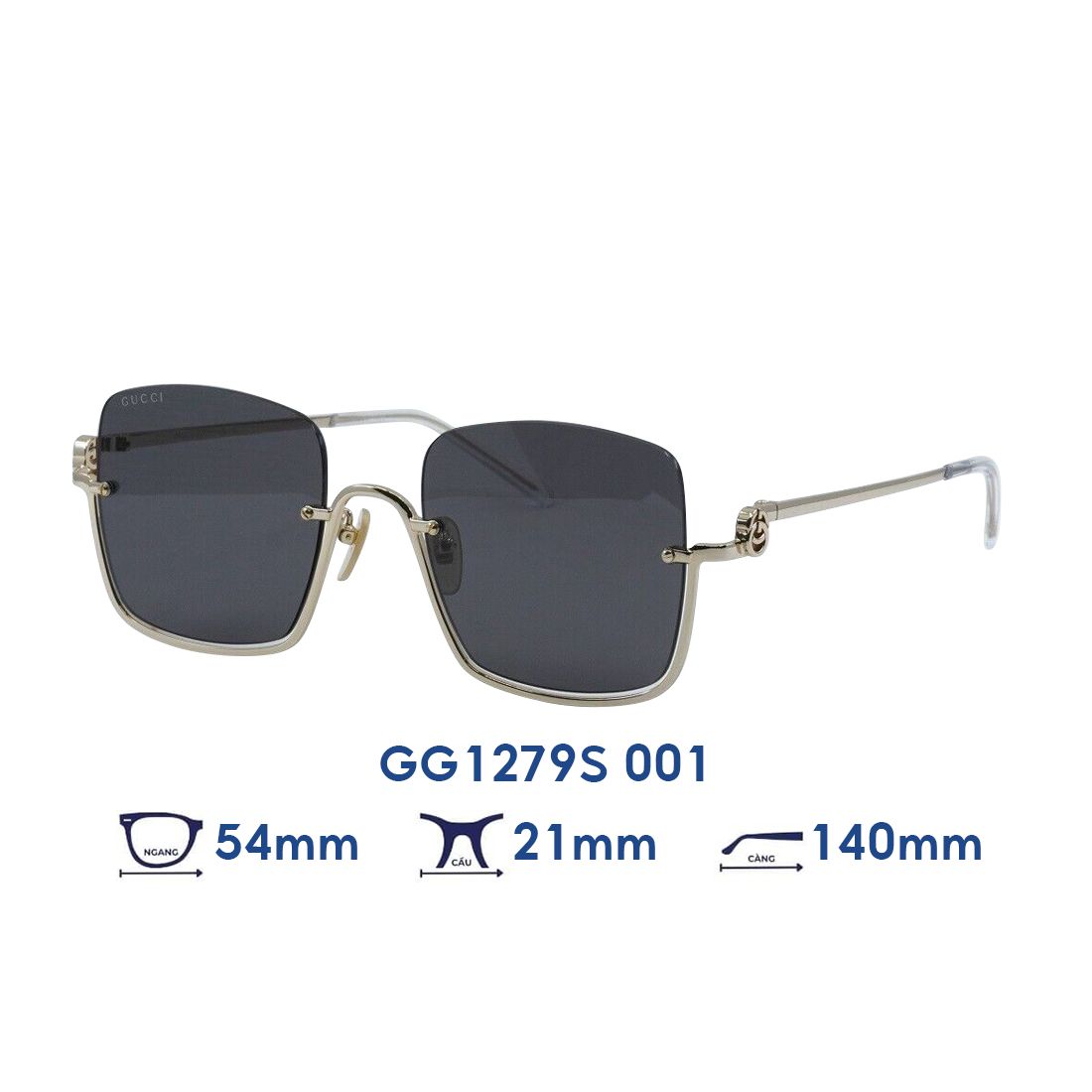  Kính mát GUCCI GG1279S 001 