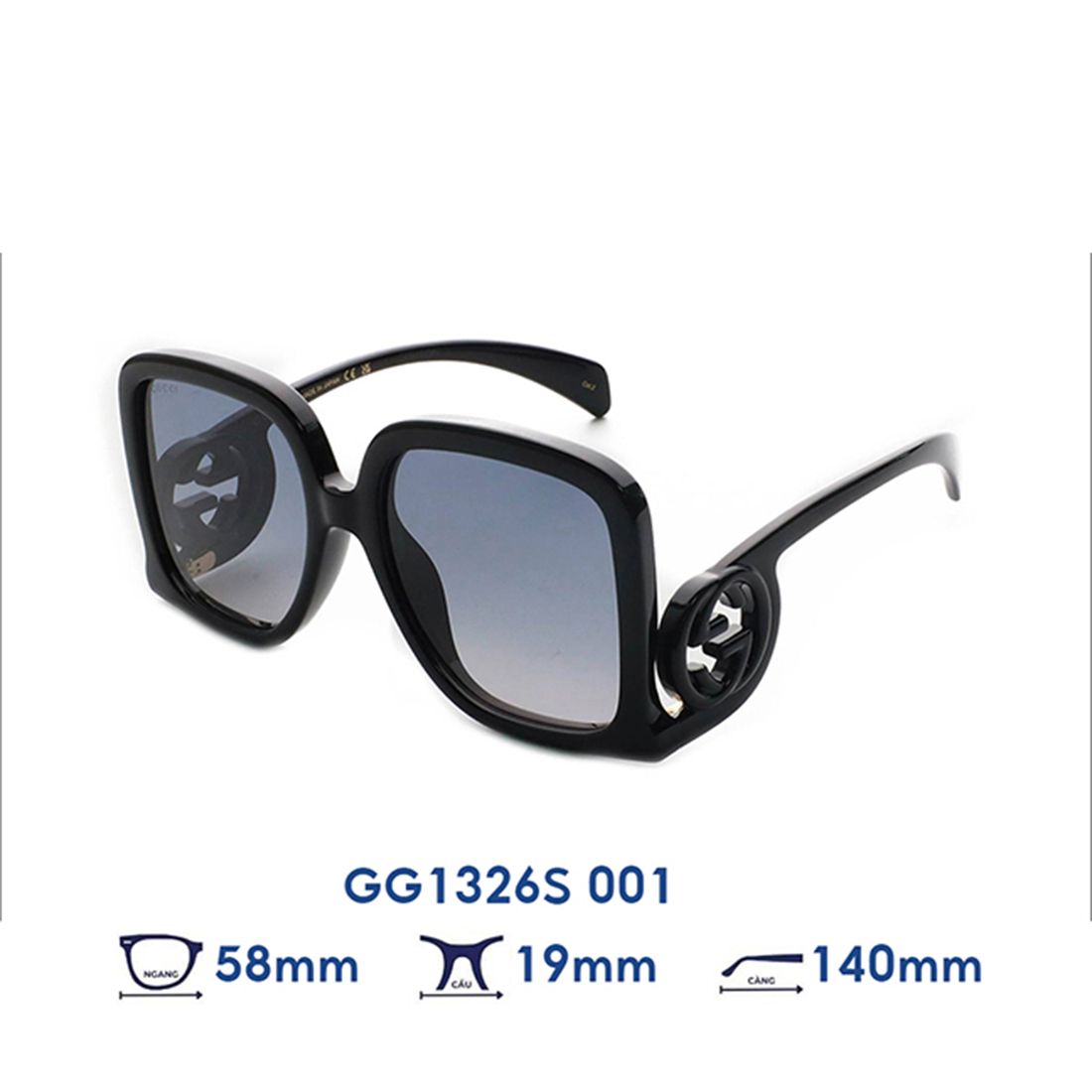  Kính mát GUCCI GG1326S 001 