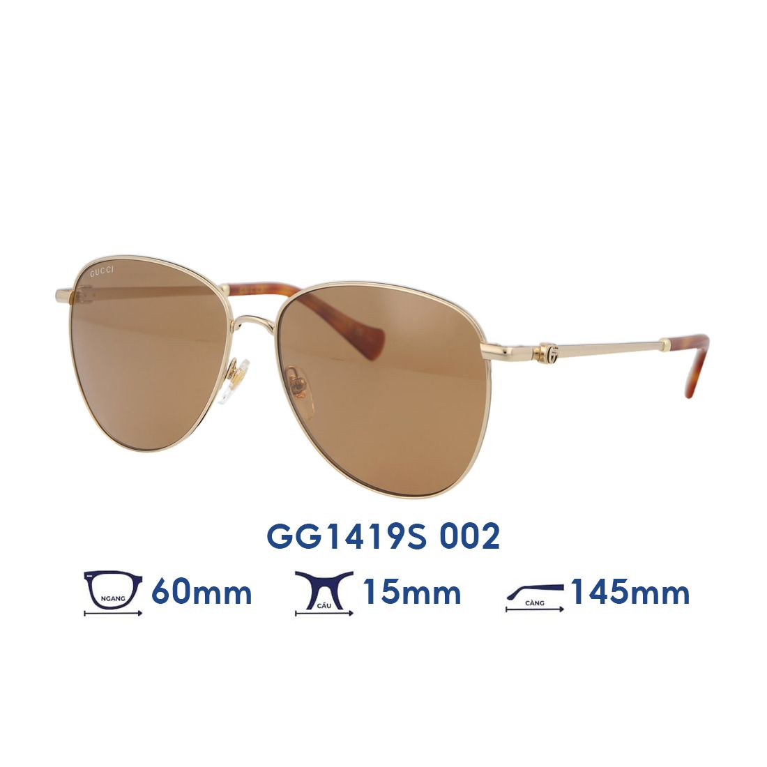  Kính mát GUCCI GG1419S 002 