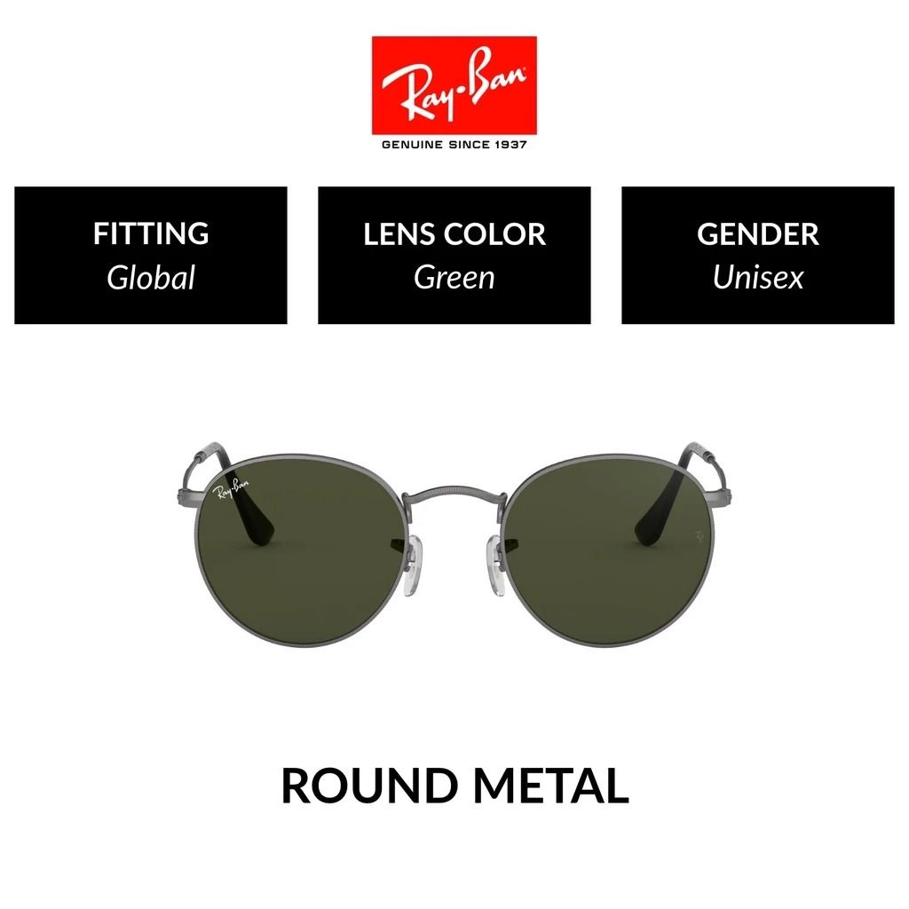 Ray-Ban Round Metal RB3447 029 - Biểu Tượng Thời Trang Bất Hủ | Mắt Kính Liên Sơn