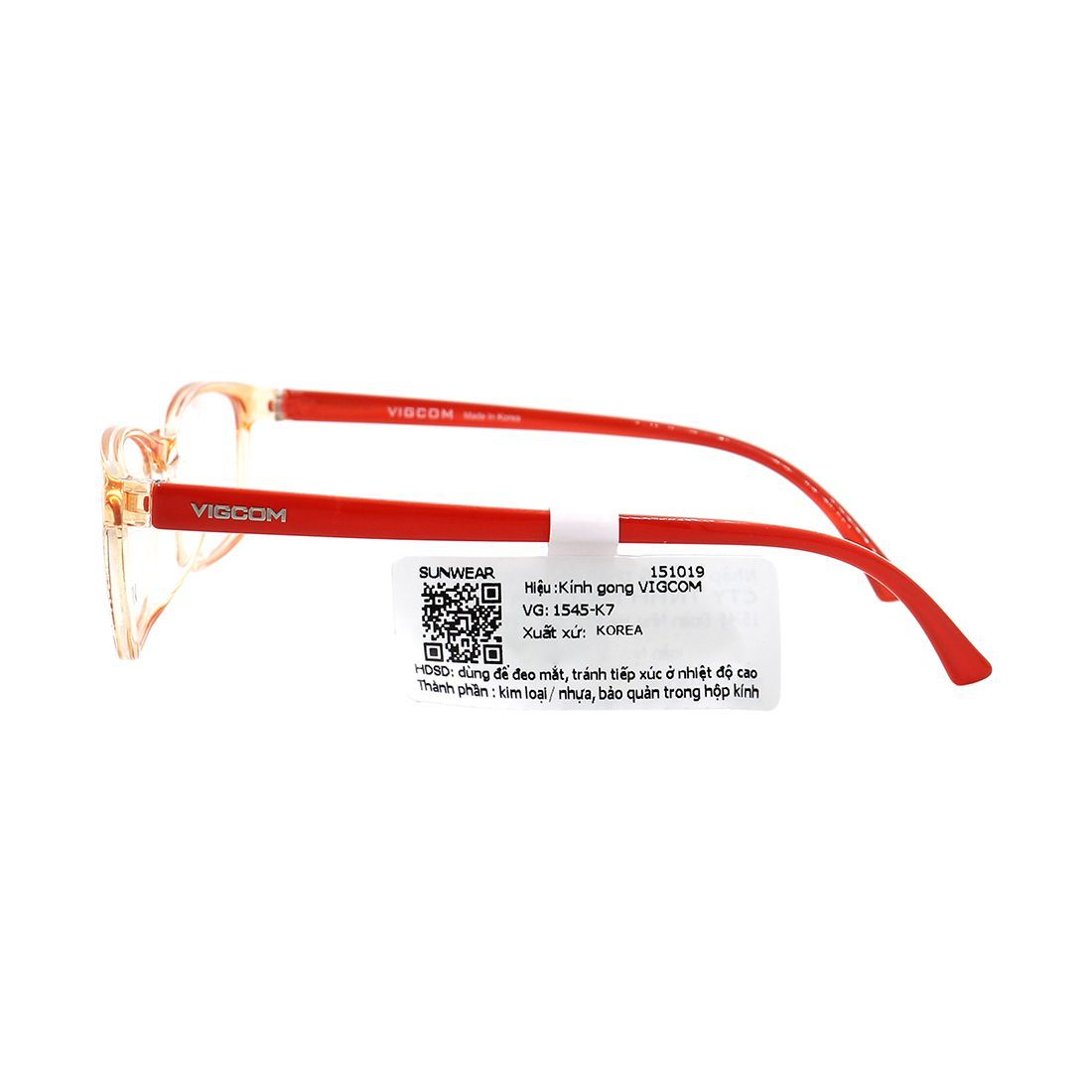 Gọng kính Vigcom VG1545 K7 chính hãng