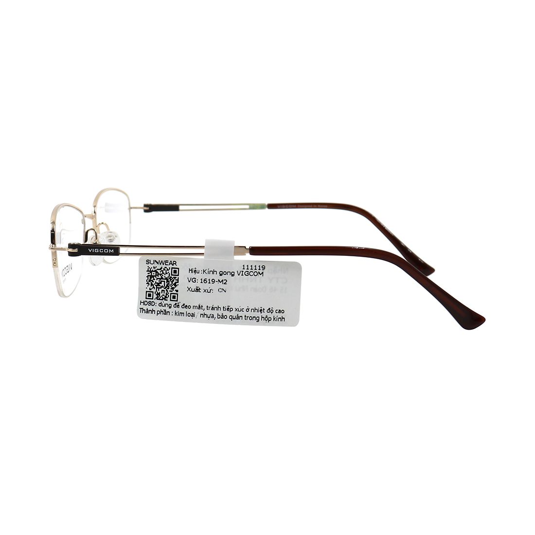 Gọng kính Vigcom VG1619 M2 chính hãng