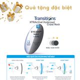  Tròng kính Essilor Eyezen Max Xtractive Polarized đổi màu Xám khói váng phủ Crizal Rock 