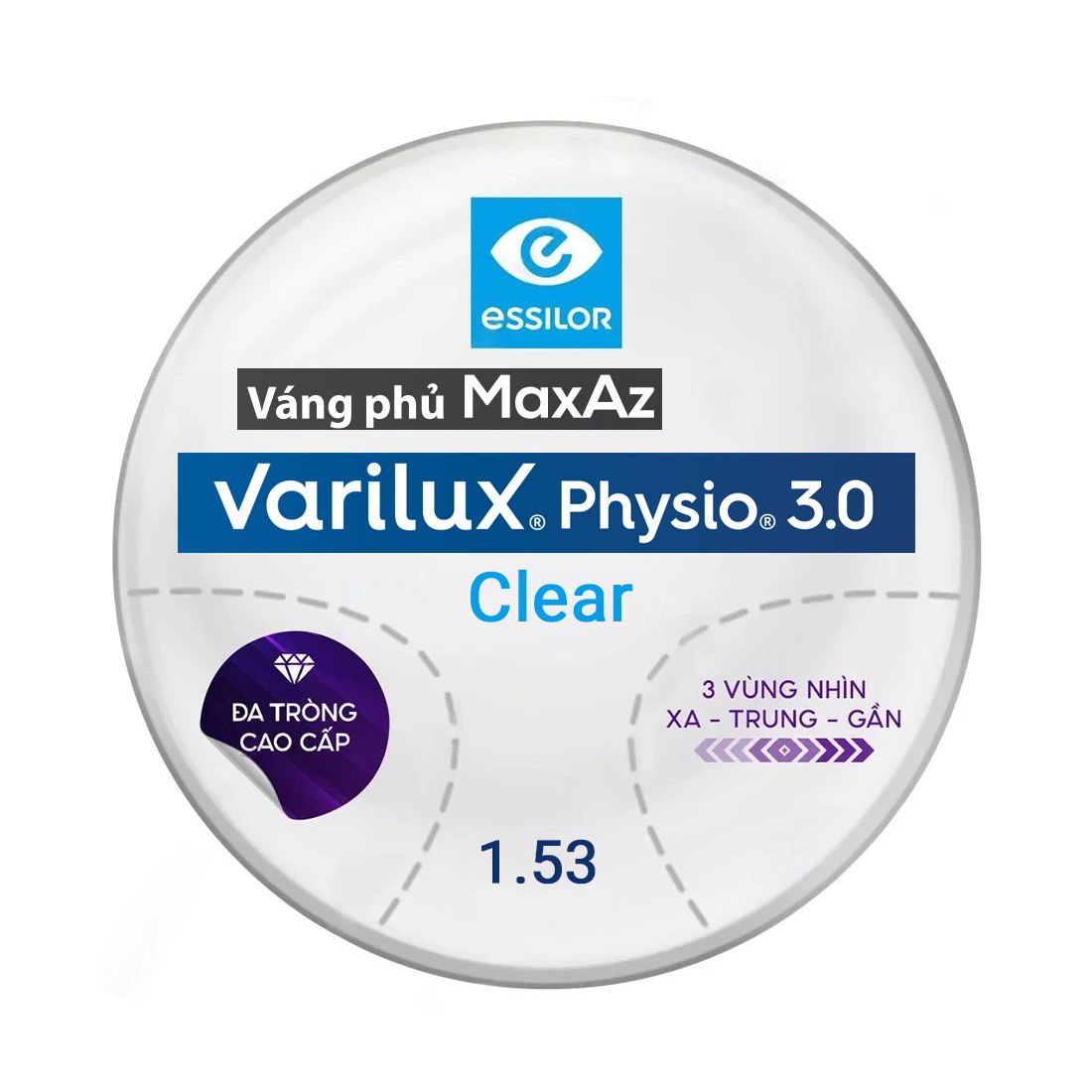 Tròng Kính Đa Tròng Essilor Varilux Physio 3.0 Váng Max AZ - Lab Việt Nam