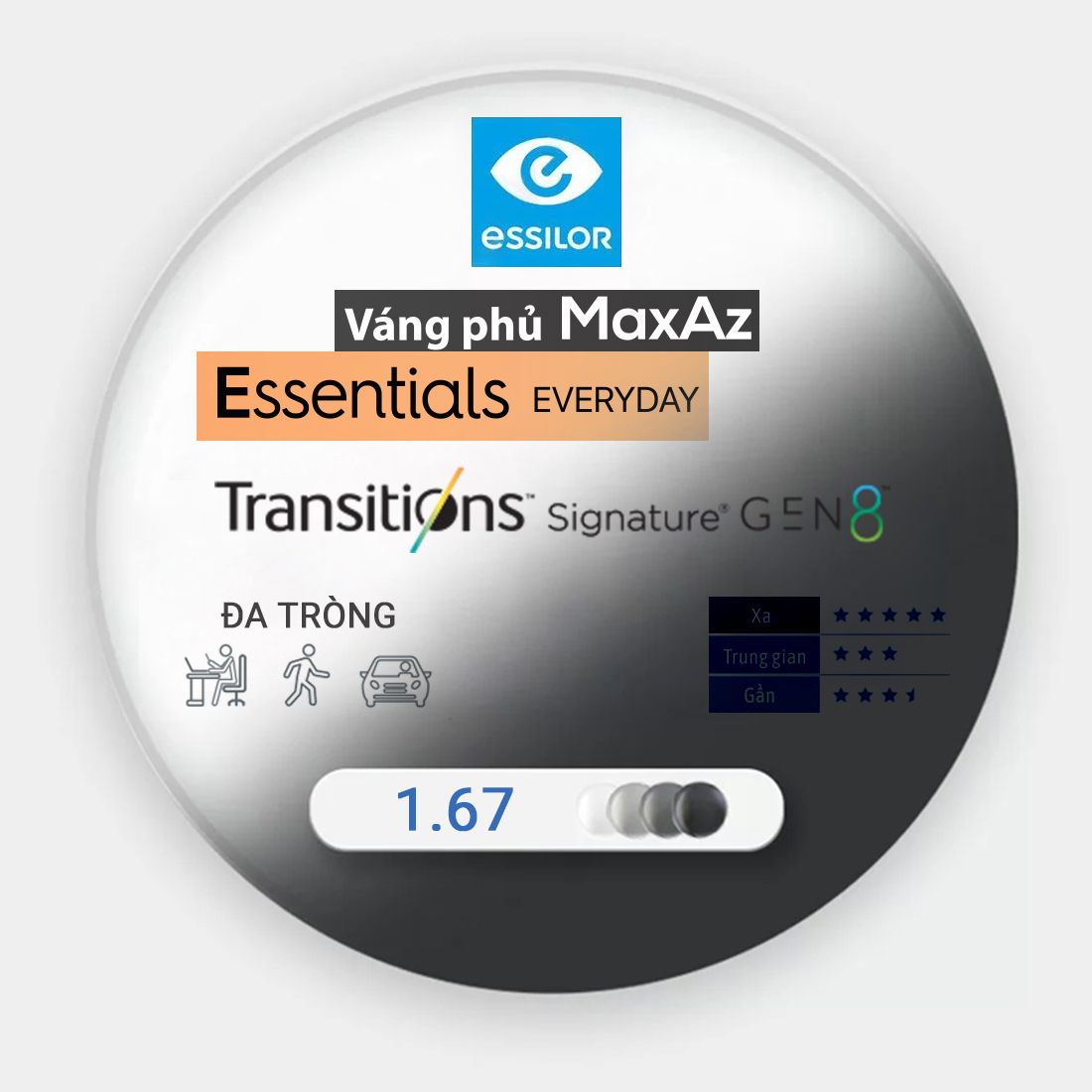 Tròng Đánh Essentials Everyday Váng Phủ Max AZ - Tiện dụng cho mọi ngày