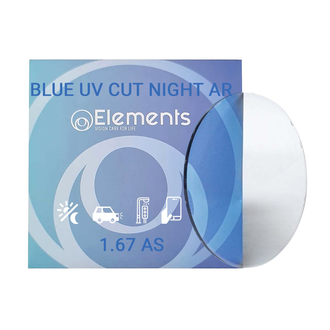 Tròng Kính Elements Blue UV Cut | Giảm 20% | Mắt Kính Liên Sơn