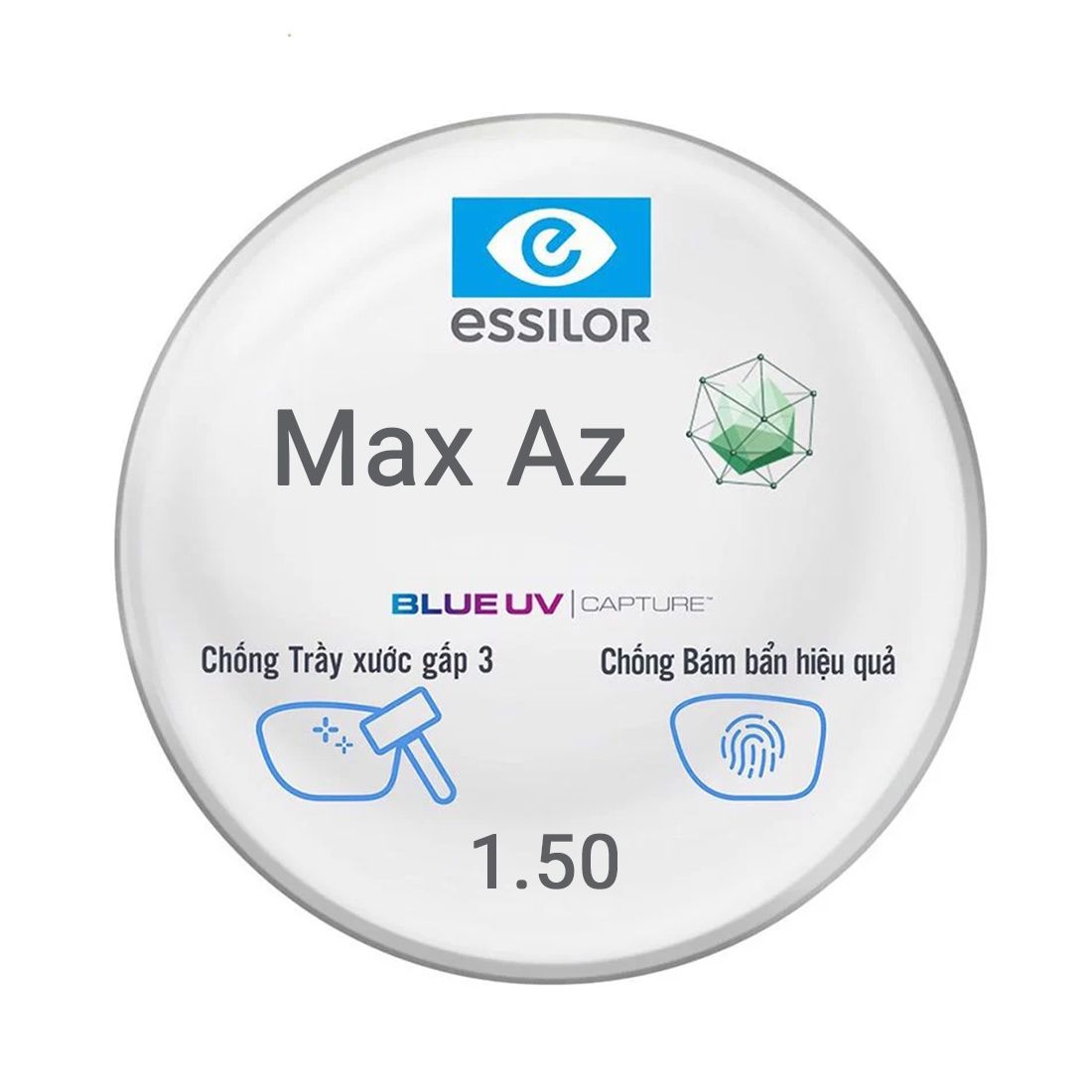 Tròng Kính Essilor đơn tròng đánh váng Max AZ - Giá Tốt Từ Lab Việt Nam