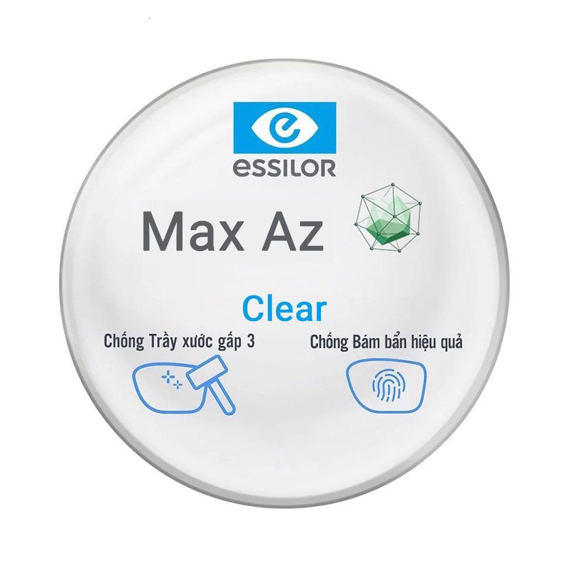 Tròng Kính Essilor đơn tròng đánh váng Max AZ - Giá Tốt Từ Lab Việt Nam