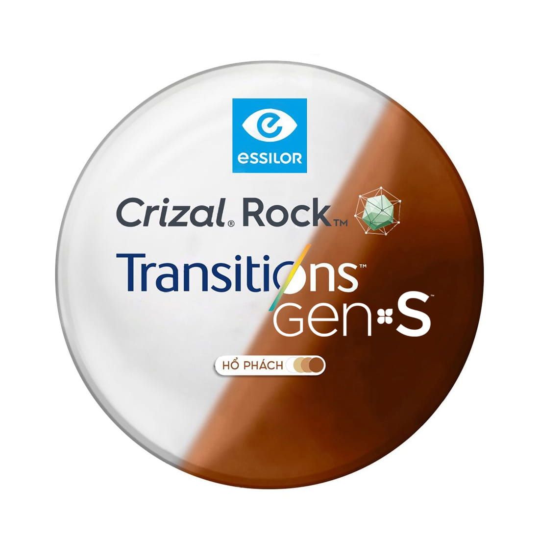 Tròng kính đơn tròng đổi màu Essilor Gen S với 8 màu thời trang váng Crizal