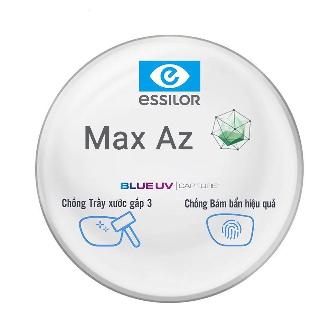 Tròng Kính Essilor đơn tròng đánh váng Max AZ - Giá Tốt Từ Lab Việt Nam