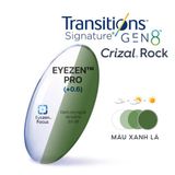  Tròng kính Essilor Eyezen Pro đổi màu chiết suất 1.67 váng phủ Crizal rock 