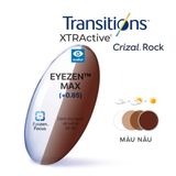  Tròng kính Essilor Eyezen Max Xtractive đổi màu chiết suất 1.67 váng phủ Crizal Rock 