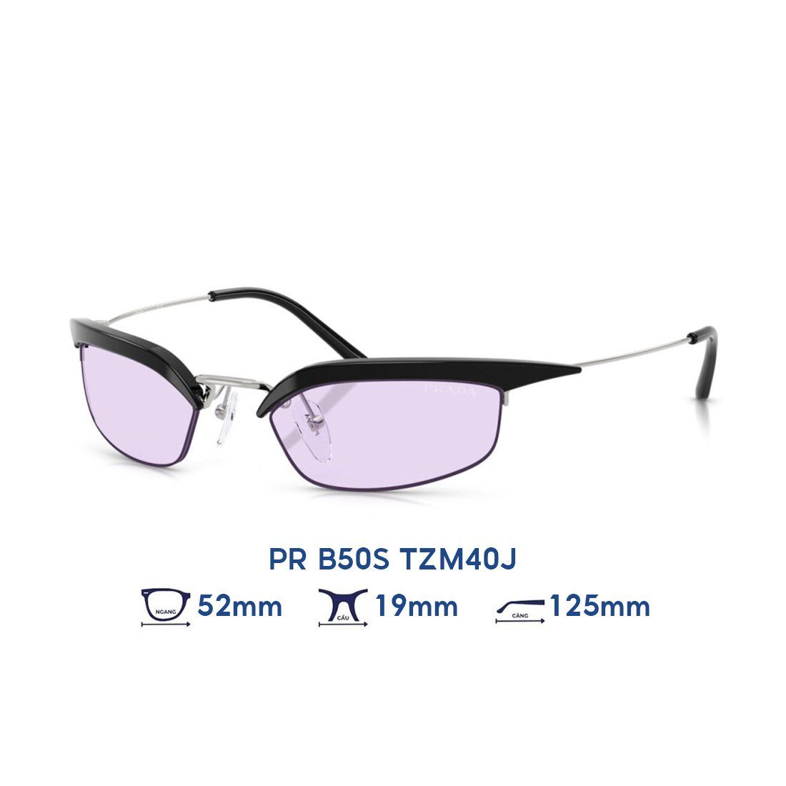 Kính mát PRADA PR B50S TZM40J