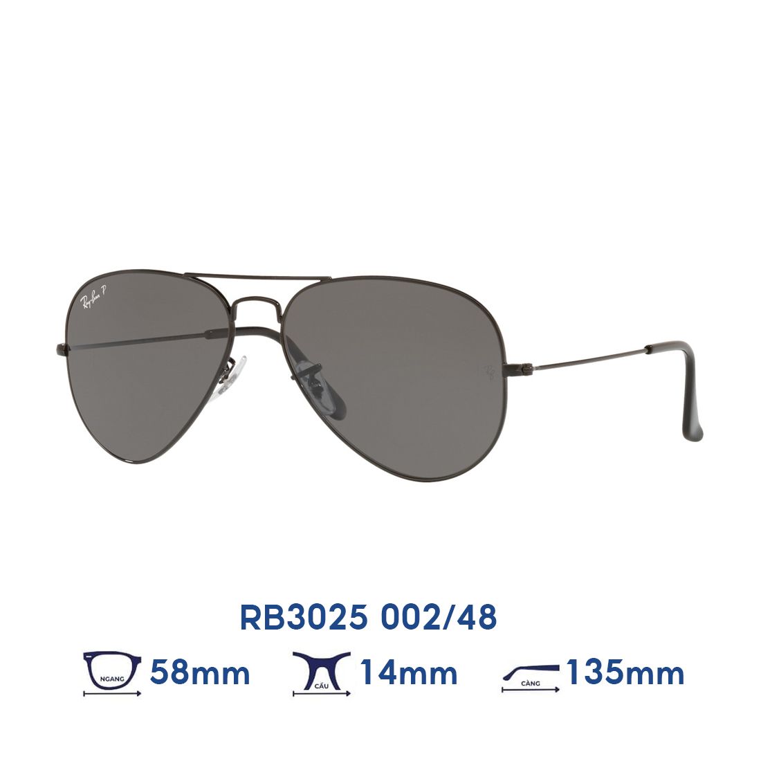  Kính mát RAYBAN RB3025 002/48 