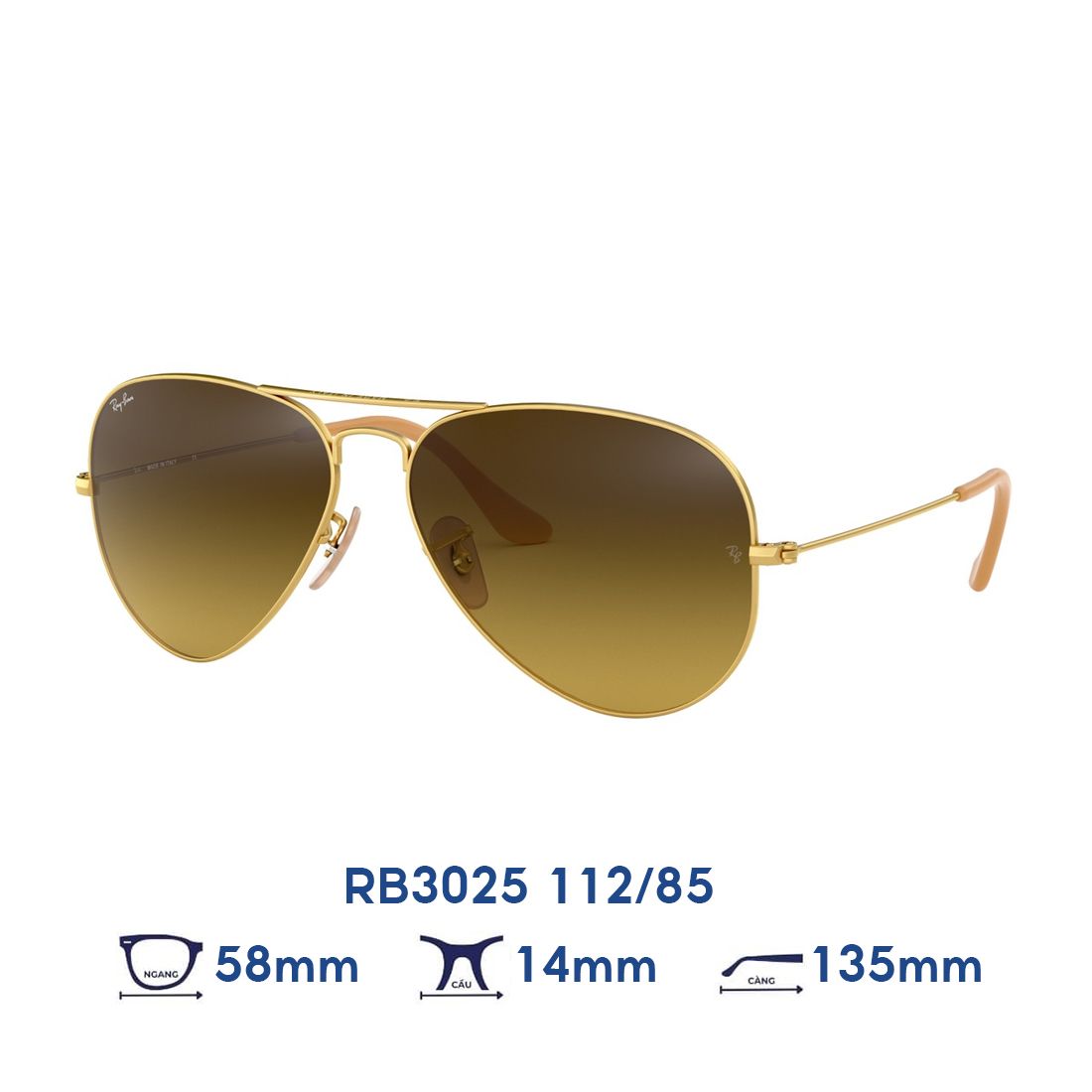  Kính mát RAYBAN RB3025 112/85 