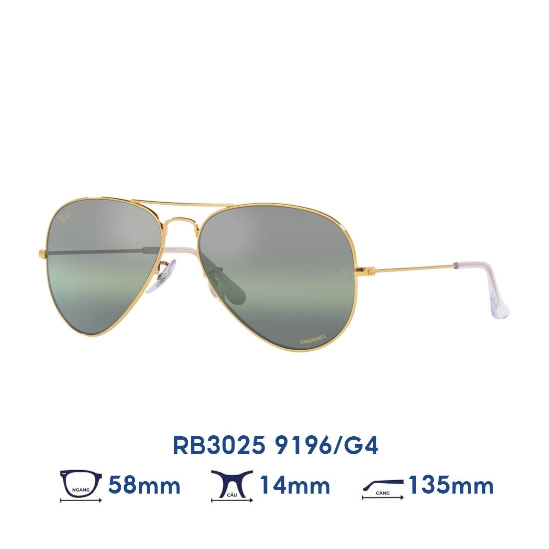  Kính mát RAYBAN RB3025 9196/G4 