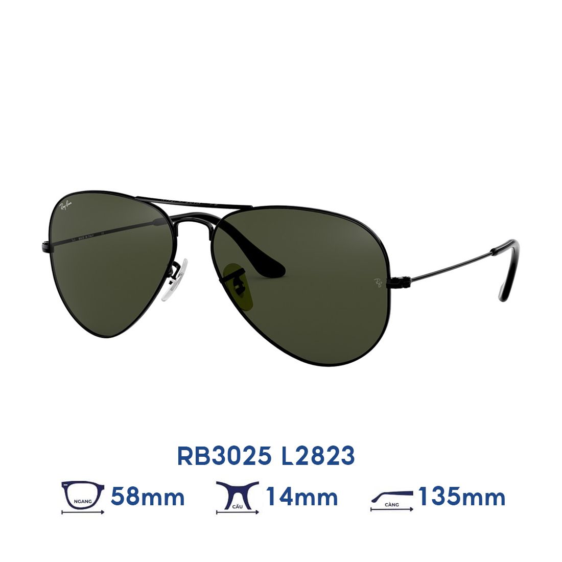  Kính mát RAYBAN RB3025 L2823 