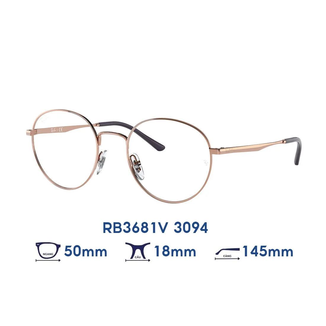 Gọng kính RAYBAN RB3681V 3094