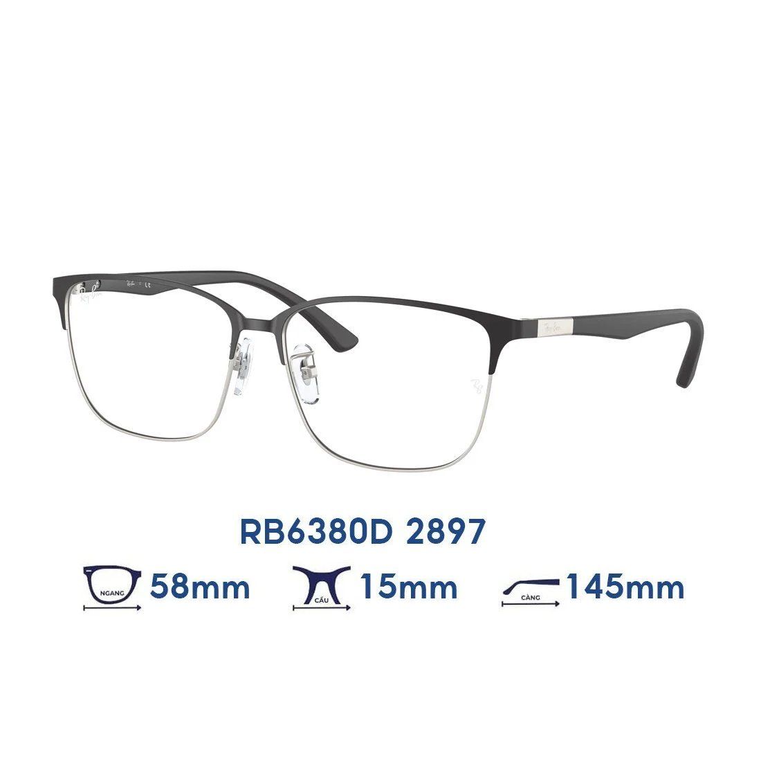 Gọng kính RAYBAN RB6380D 2897