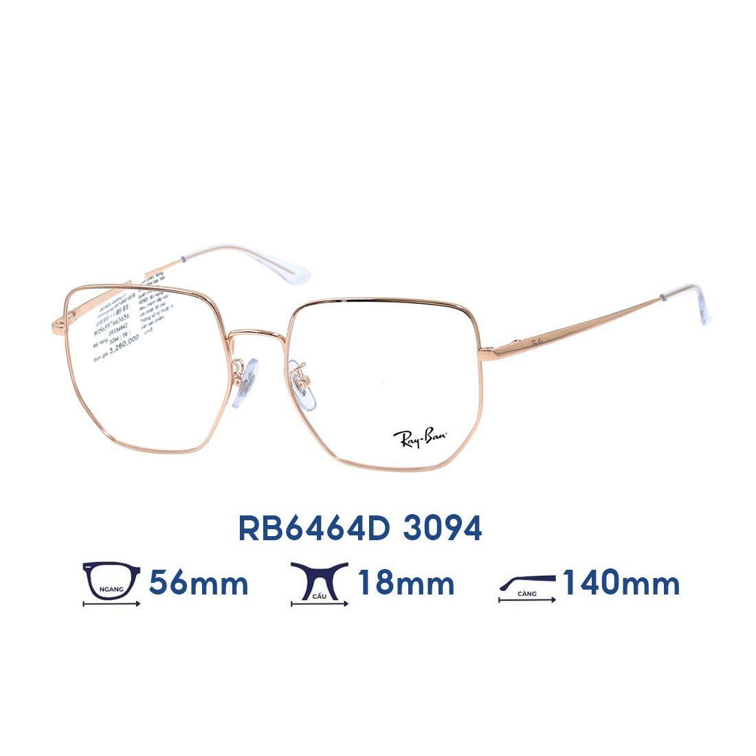 Gọng kính RAYBAN RB6464D 3094