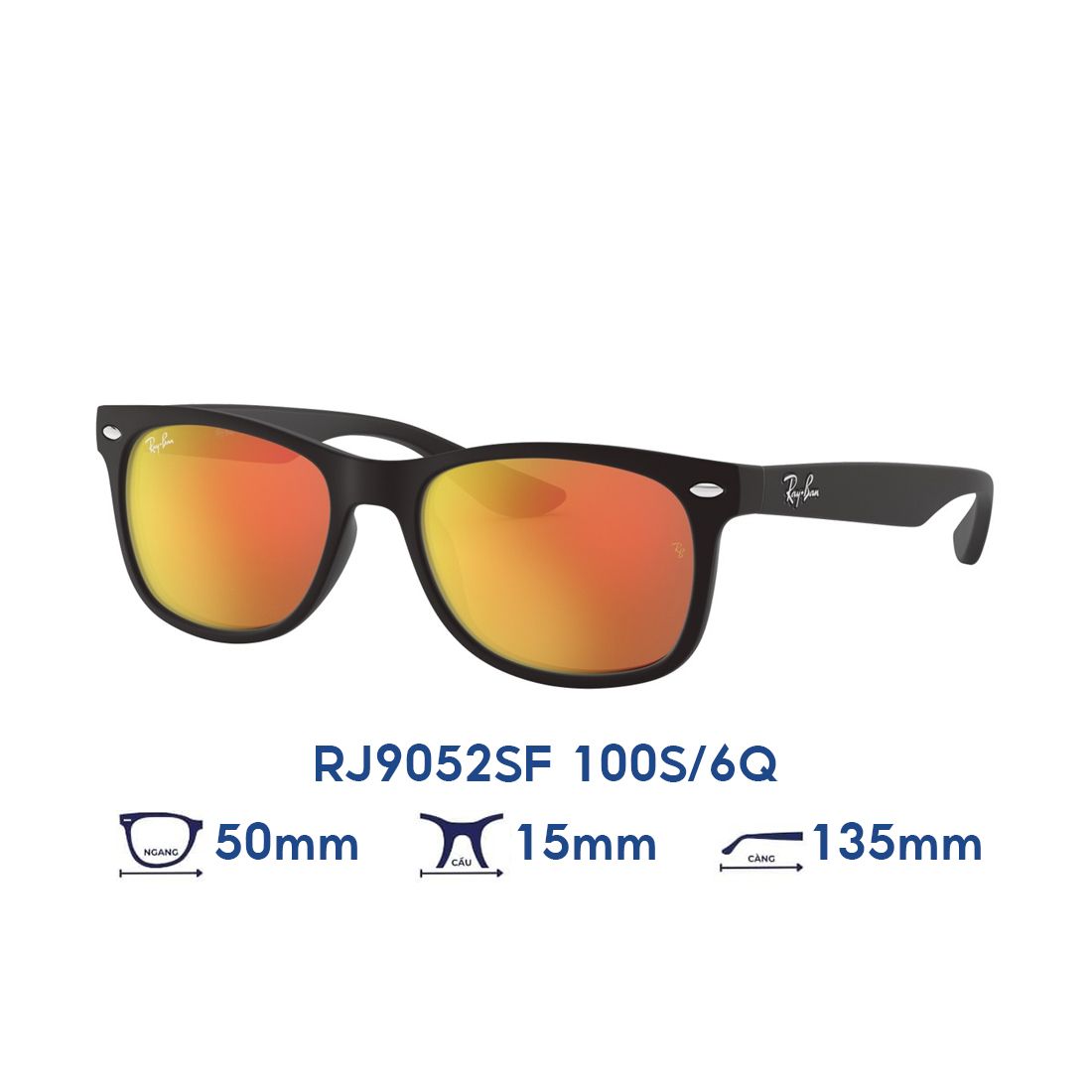  Kính mát trẻ em Kids RAYBAN RJ9052SF 100S/6Q 