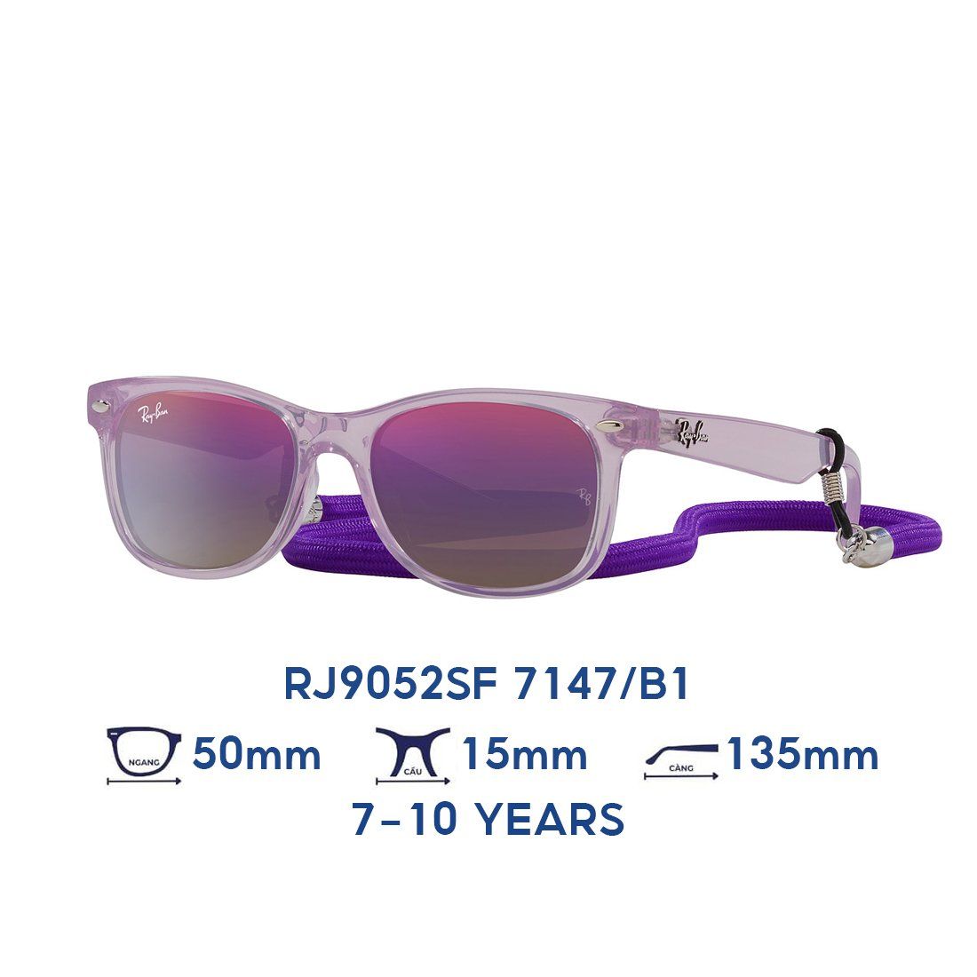  Kính mát trẻ em Kids RAYBAN RJ9052SF 7147/B1 