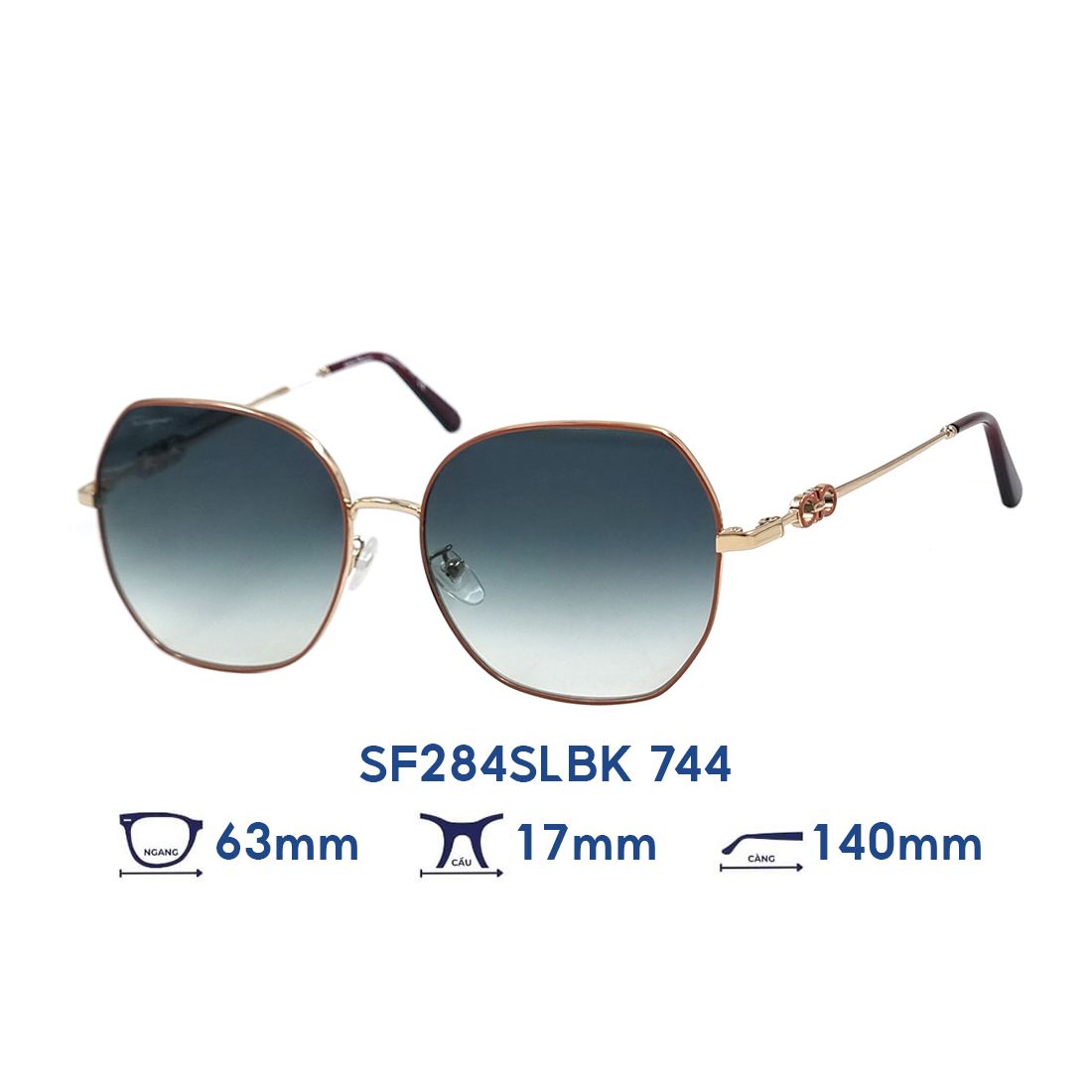  Kính mát Salvatore Ferragamo SF284SLBK 744 