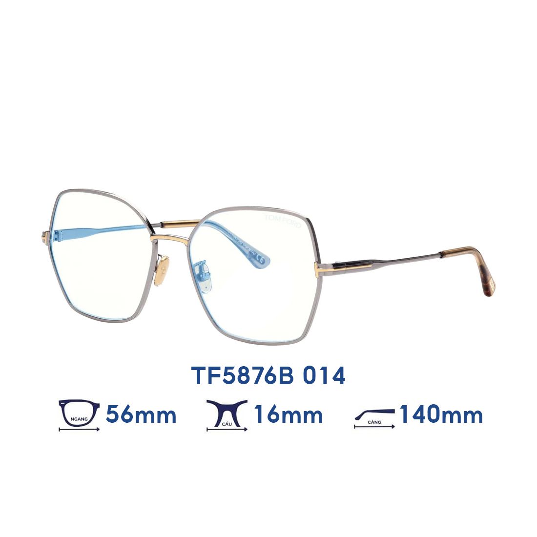 Gọng kính Tom Ford TF5876B 014