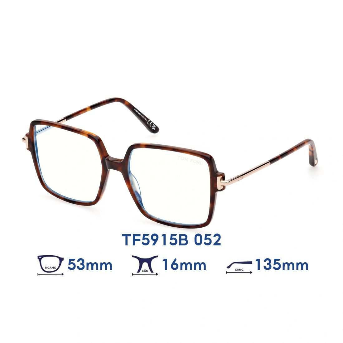 Gọng kính Tom Ford TF5915B 052