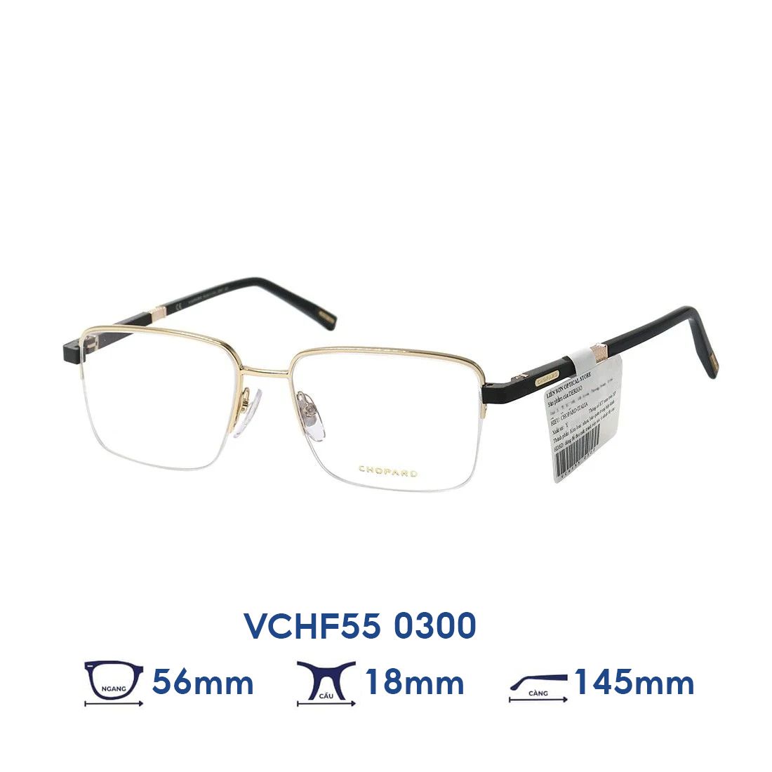 Gọng kính CHOPARD VCHF55 0300